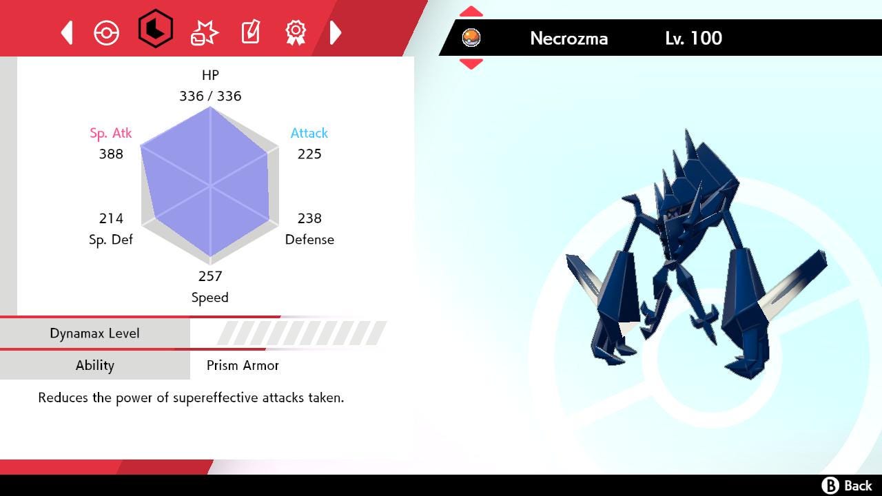 SHINY 6IV NECROZMA EV Trained | Sword & Shield Pokémon | Battle Ready Competitive | Free Bonus Shiny |