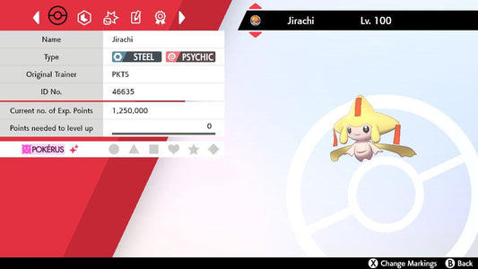 SHINY 6IV JIRACHI EV Trained | Sword & Shield Pokémon | Battle Ready Competitive | Free Bonus Shiny |