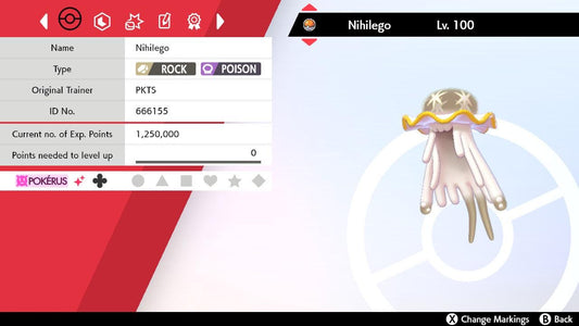 SHINY 6IV NIHILEGO EV Trained | Sword & Shield Pokémon | Battle Ready Competitive | Free Bonus Shiny |