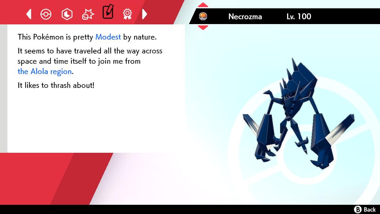 SHINY 6IV NECROZMA EV Trained | Sword & Shield Pokémon | Battle Ready Competitive | Free Bonus Shiny |