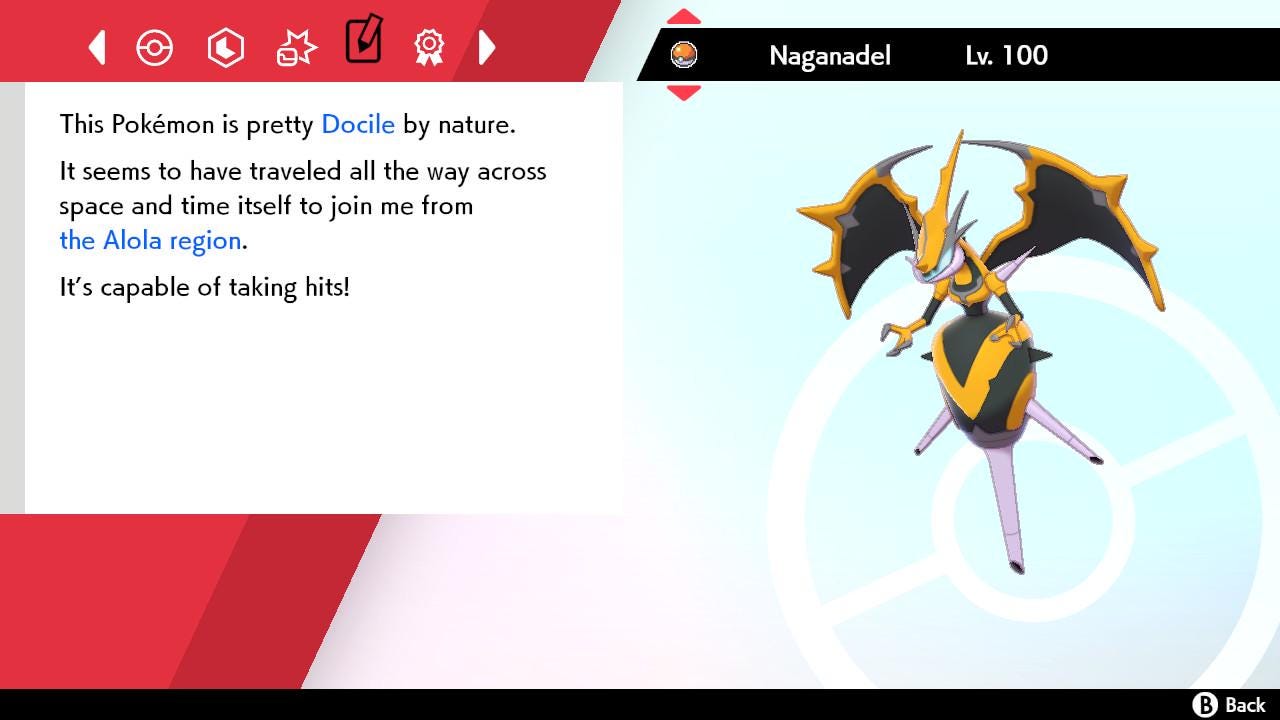SHINY 6IV NAGANADEL EV Trained | Sword & Shield Pokémon | Battle Ready Competitive | Free Bonus Shiny |