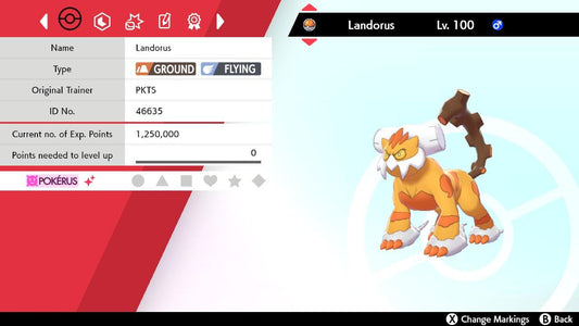 SHINY 6IV Therian Forme LANDORUS / Pokémon Sword and Shield / 6IV Pokemon / Shiny Pokemon / Competitive Battle Ready + EVs / Free Shiny /