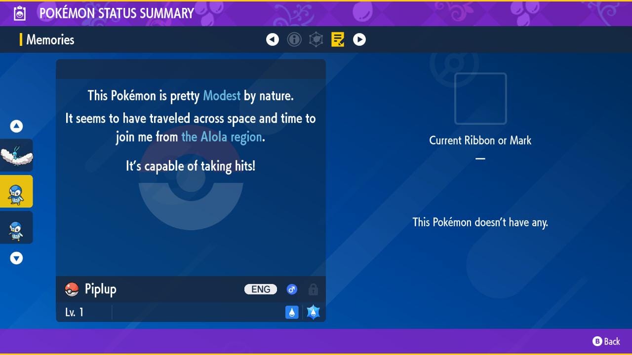 SHINY 6IV PIPLUP / Pokémon Scarlet and Violet / 6IV Pokemon / Shiny Pokemon / Competitive /  Fast Trade / Pokerus / Rare Pokemon