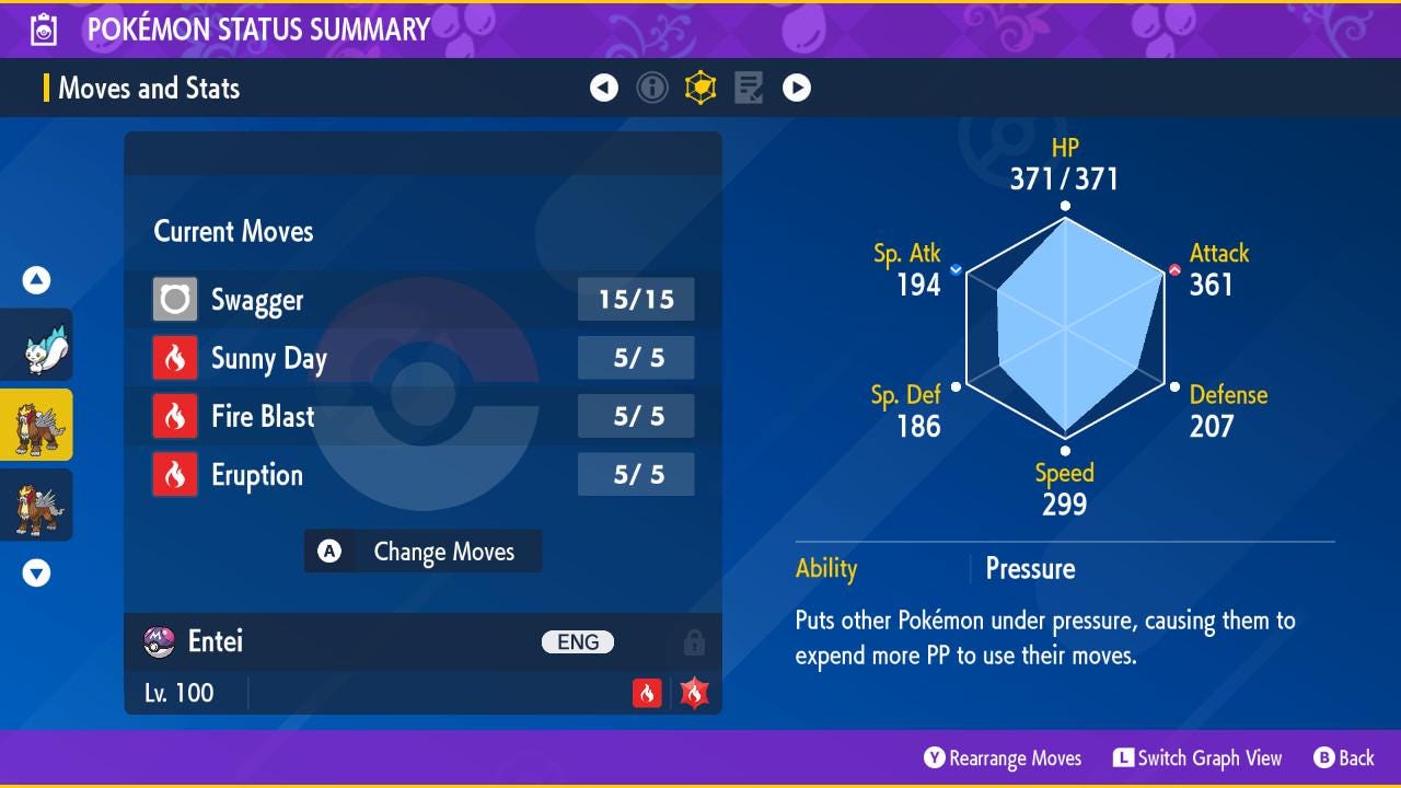 SHINY 6IV ENTEI / Pokémon Scarlet and Violet / 6IV Pokemon / Shiny Pokemon / Competitive /  Free Shiny / Fast Trade / Pokerus /