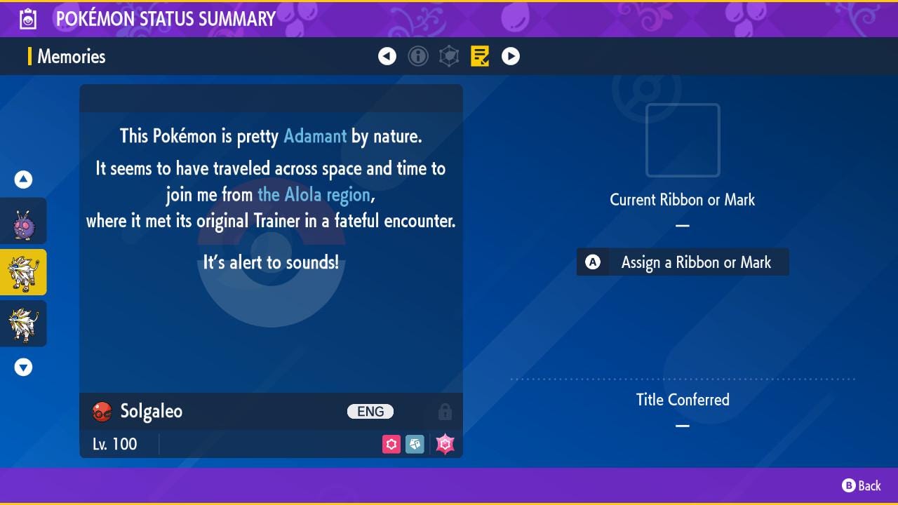 SHINY 6IV SOLGALEO / Pokémon Scarlet and Violet / 6IV Pokemon / Shiny Pokemon / Competitive /  Free Shiny / Fast Trade / Pokerus /