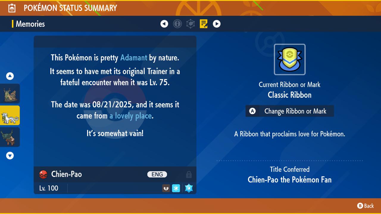 Shiny 6IV CHIEN-PAO Paldea Event EV Trained | Scarlet & Violet Pokémon | Battle Ready Competitive | Free Bonus Shiny | 50% Off Now