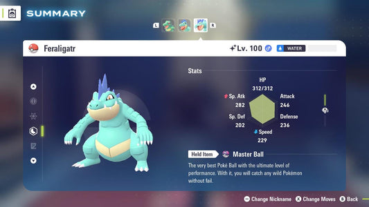 SHINY 6IV FERALIGATR / Pokémon Legends ZA / 6IV Pokemon / Shiny Pokemon / Competitive / Fast Trade / Pokerus / Rare Pokemon