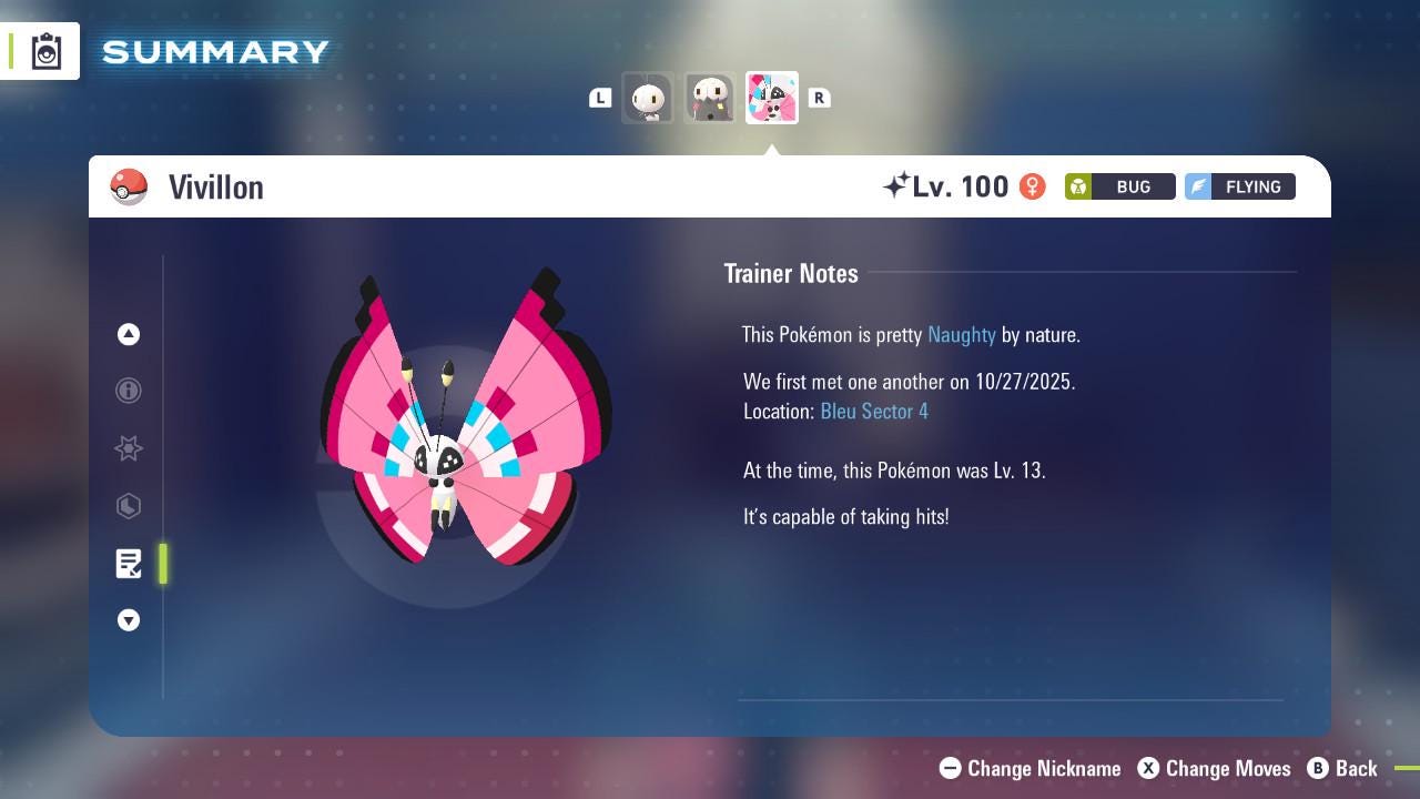 SHINY 6IV VIVILLON / Pokémon Legends ZA / Competitive Set Battle Ready EV Trained / Shiny Pokemon / Customizable / Fast Trade /