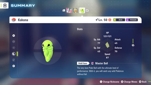 SHINY 6IV KAKUNA / Pokémon Legends ZA / 6IV Pokemon / Shiny Pokemon / Competitive / Fast Trade / Pokerus / Rare Pokemon