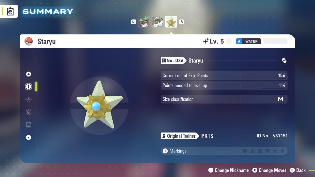 SHINY 6IV STARYU / Pokemon Legends Z-A / Competitive Set Battle Ready EV Trained / Shiny Pokemon / Customizable / Fast Trade /