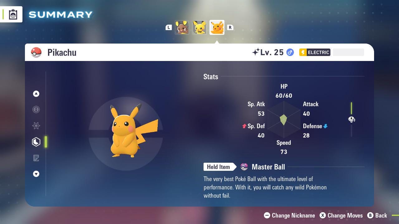 SHINY 6IV PIKACHU / Pokémon Legends ZA / 6IV Pokemon / Shiny Pokemon / Competitive / Fast Trade / Pokerus / Rare Pokemon