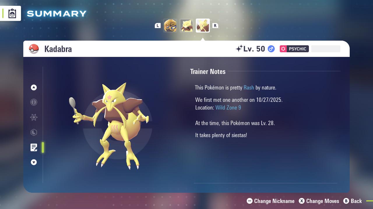 SHINY 6IV KADABRA / Pokémon Legends ZA / 6IV Pokemon / Shiny Pokemon / Competitive / Fast Trade / Pokerus / Rare Pokemon