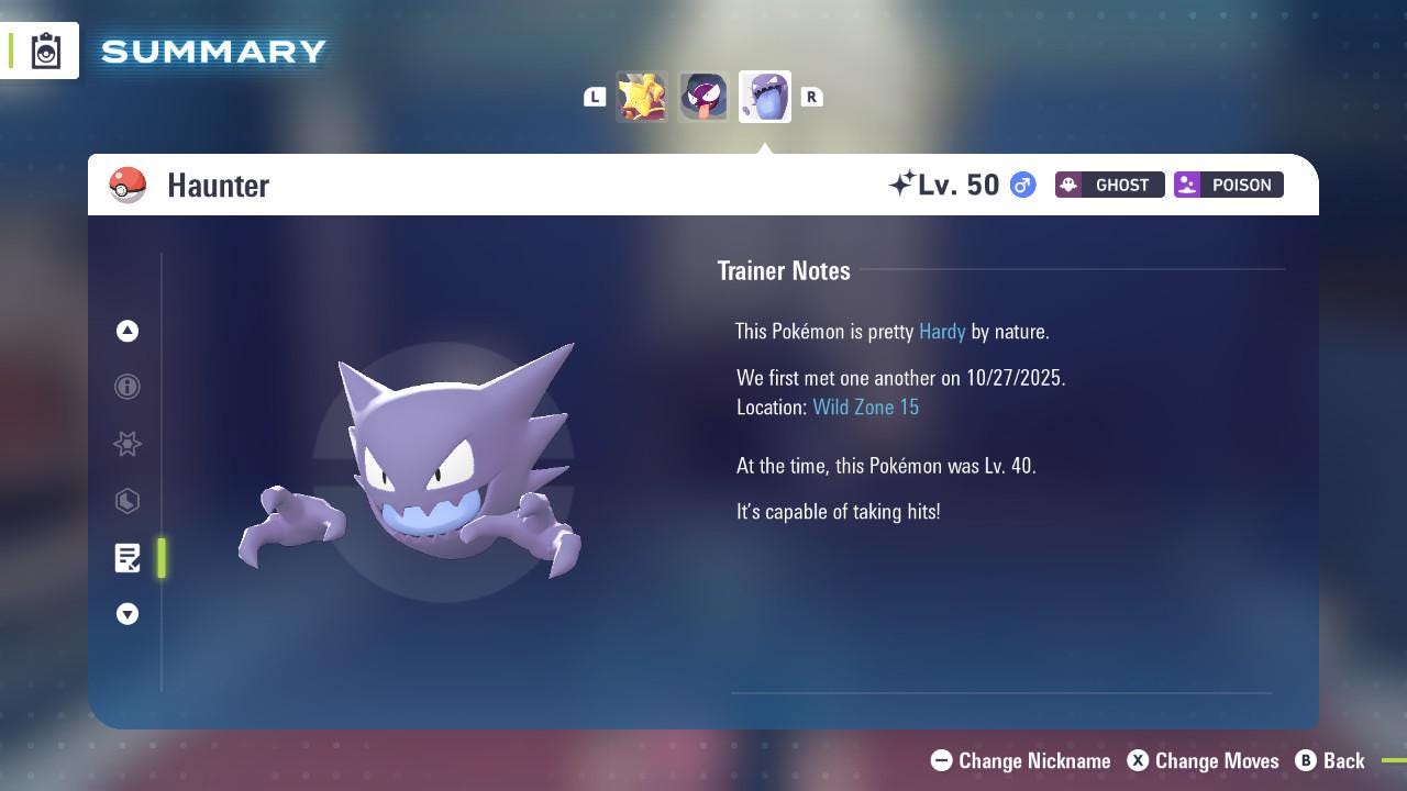 SHINY 6IV HAUNTER / Pokémon Legends ZA / 6IV Pokemon / Shiny Pokemon / Competitive / Fast Trade / Pokerus / Rare Pokemon