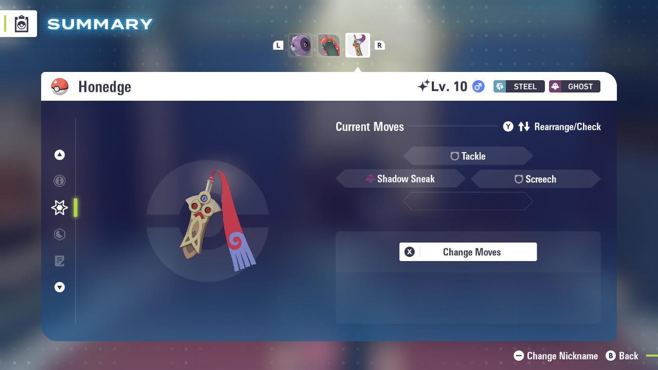 SHINY 6IV HONEDGE / Pokémon Legends ZA / 6IV Pokemon / Shiny Pokemon / Competitive / Fast Trade / Pokerus / Rare Pokemon