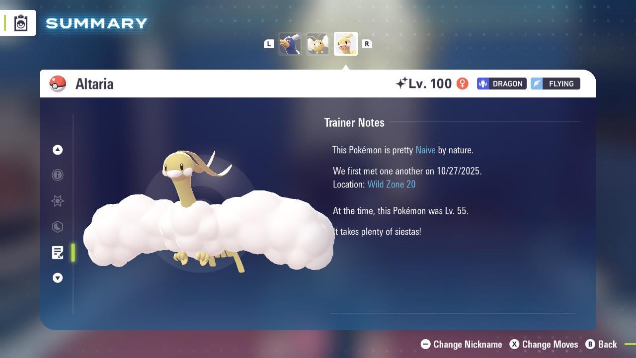 SHINY 6IV ALTARIA / Pokémon Legends ZA / 6IV Pokemon / Shiny Pokemon / Competitive / Fast Trade / Pokerus / Rare Pokemon