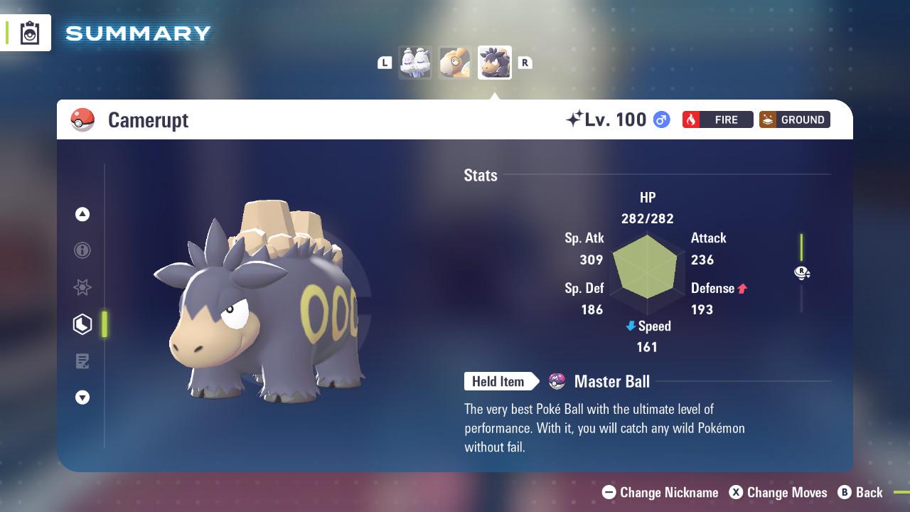 SHINY 6IV CAMERUPT / Pokémon Legends ZA / 6IV Pokemon / Shiny Pokemon / Competitive / Fast Trade / Pokerus / Rare Pokemon