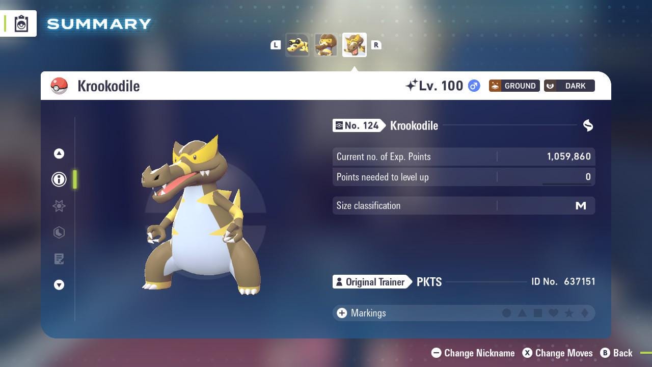 SHINY 6IV KROOKODILE / Pokémon Legends ZA / 6IV Pokemon / Shiny Pokemon / Competitive / Fast Trade / Pokerus / Rare Pokemon