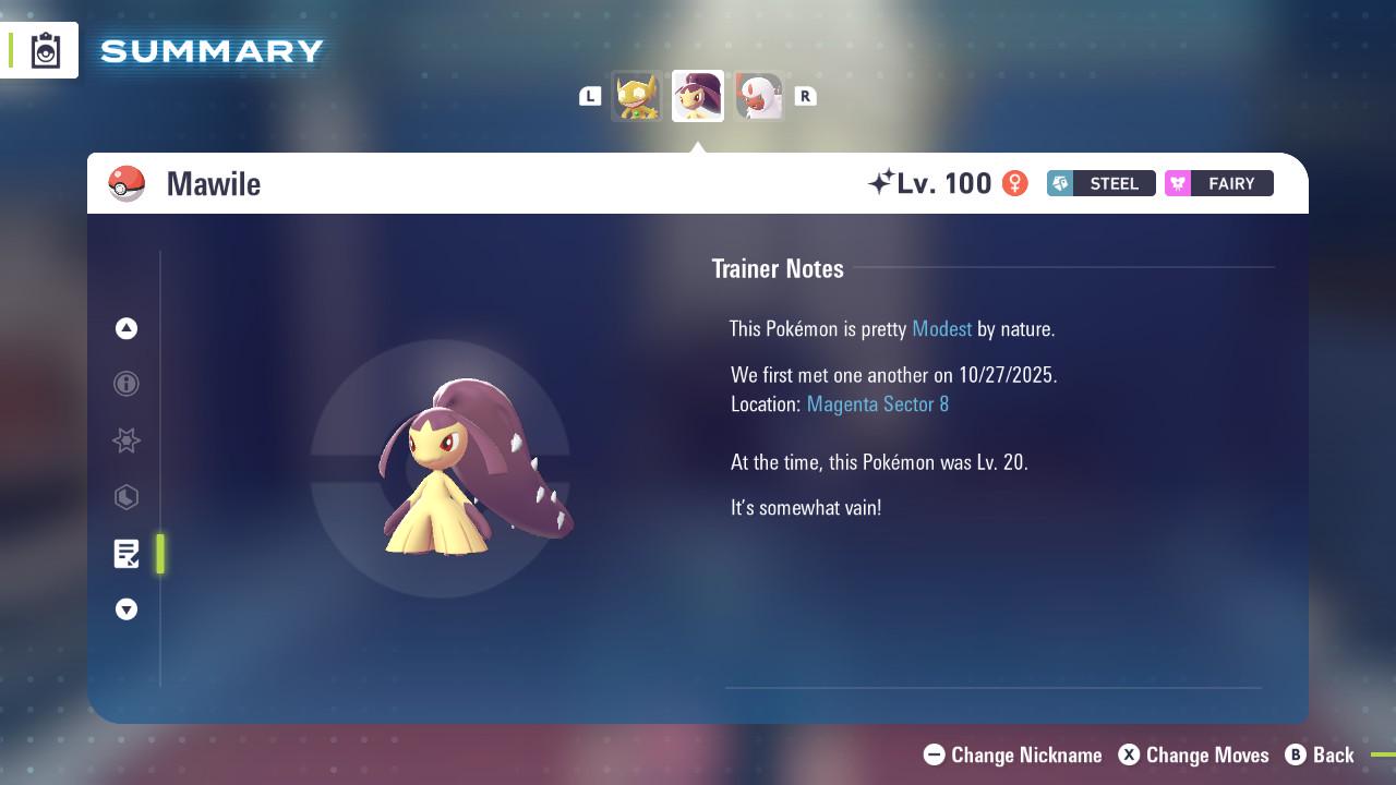 SHINY 6IV MAWILE / Pokémon Legends ZA / 6IV Pokemon / Shiny Pokemon / Competitive / Fast Trade / Pokerus / Rare Pokemon
