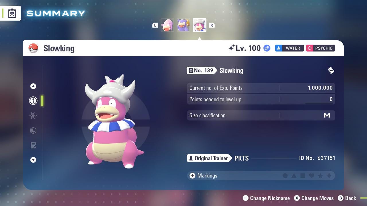 SHINY 6IV SLOWKING / Pokémon Legends ZA / 6IV Pokemon / Shiny Pokemon / Competitive / Fast Trade / Pokerus / Rare Pokemon