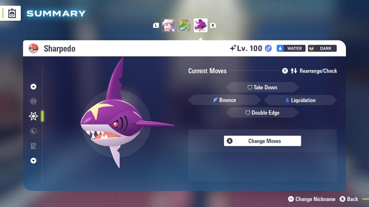 SHINY 6IV SHARPEDO / Pokemon Legends Z-A / 6IV Pokemon / Shiny Pokemon / Competitive / Fast Trade / Pokerus / Rare Pokemon