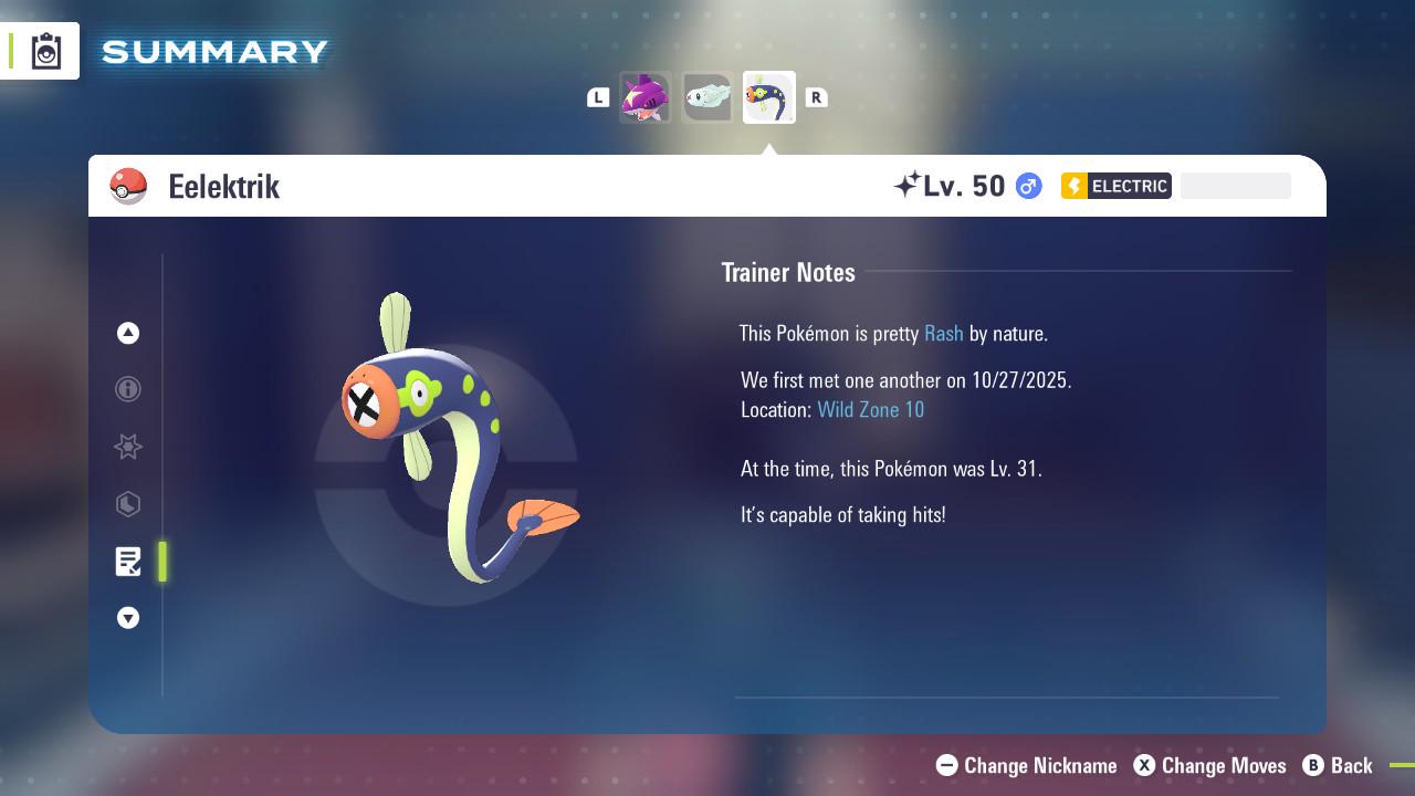 SHINY 6IV EELEKTRIK / Pokémon Legends ZA / 6IV Pokemon / Shiny Pokemon / Competitive / Fast Trade / Pokerus / Rare Pokemon