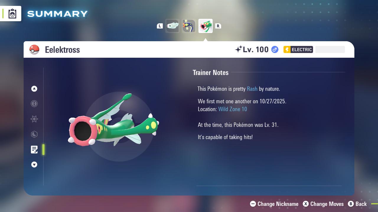 SHINY 6IV EELEKTROSS / Pokémon Legends ZA / 6IV Pokemon / Shiny Pokemon / Competitive / Fast Trade / Pokerus / Rare Pokemon