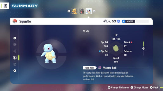 SHINY 6IV SQUIRTLE / Pokémon Legends ZA / Competitive Set Battle Ready EV Trained / Shiny Pokemon / Customizable / Fast Trade /