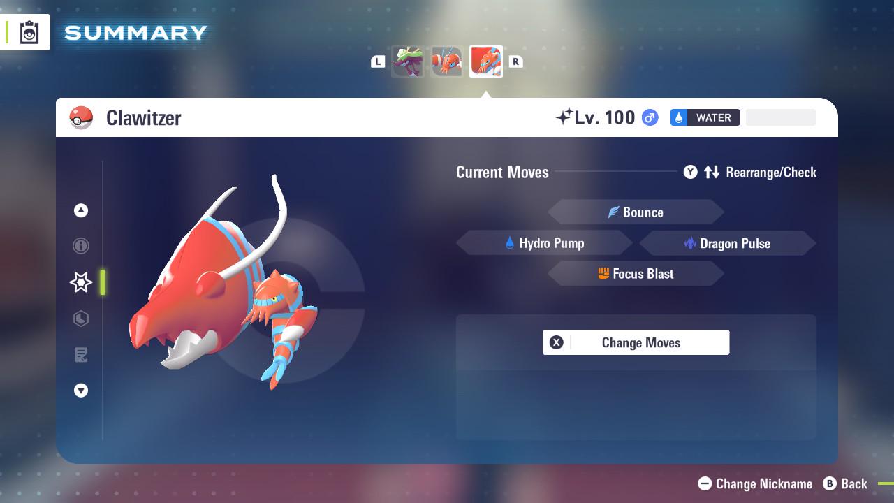 SHINY 6IV CLAWITZER / Pokémon Legends ZA / 6IV Pokemon / Shiny Pokemon / Competitive / Fast Trade / Pokerus / Rare Pokemon