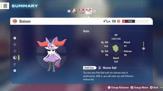 SHINY 6IV BRAIXEN / Pokémon Legends ZA / 6IV Pokemon / Shiny Pokemon / Competitive / Fast Trade / Pokerus / Rare Pokemon