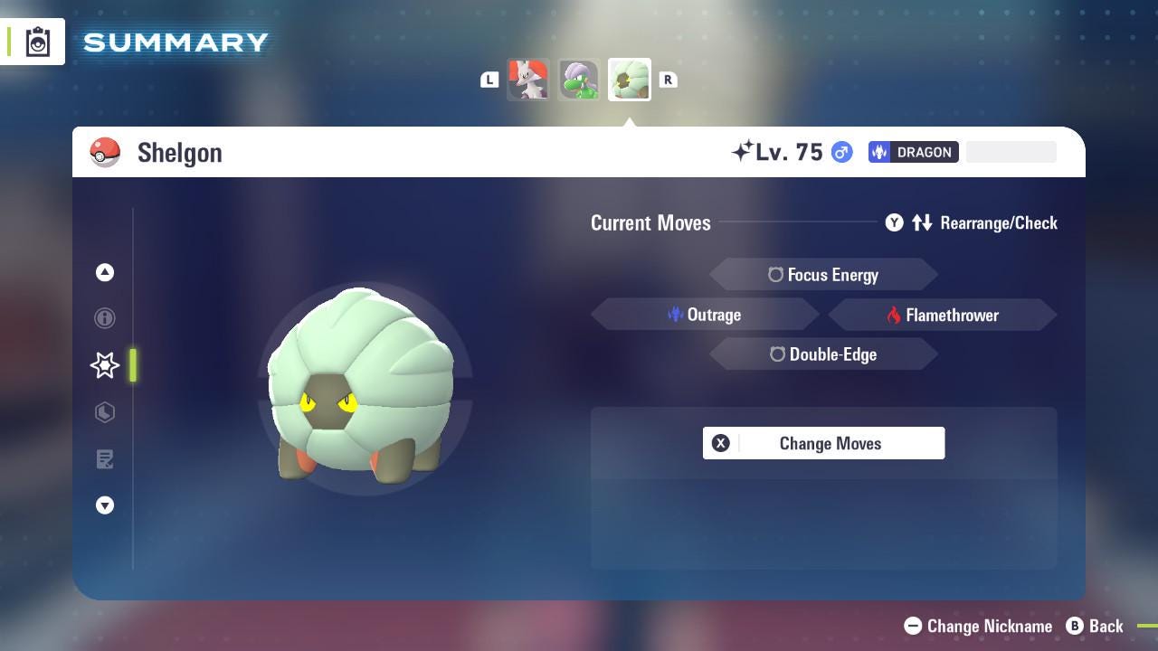 SHINY 6IV SHELGON / Pokemon Legends Z-A / Competitive Set Battle Ready EV Trained / Shiny Pokemon / Customizable / Fast Trade /