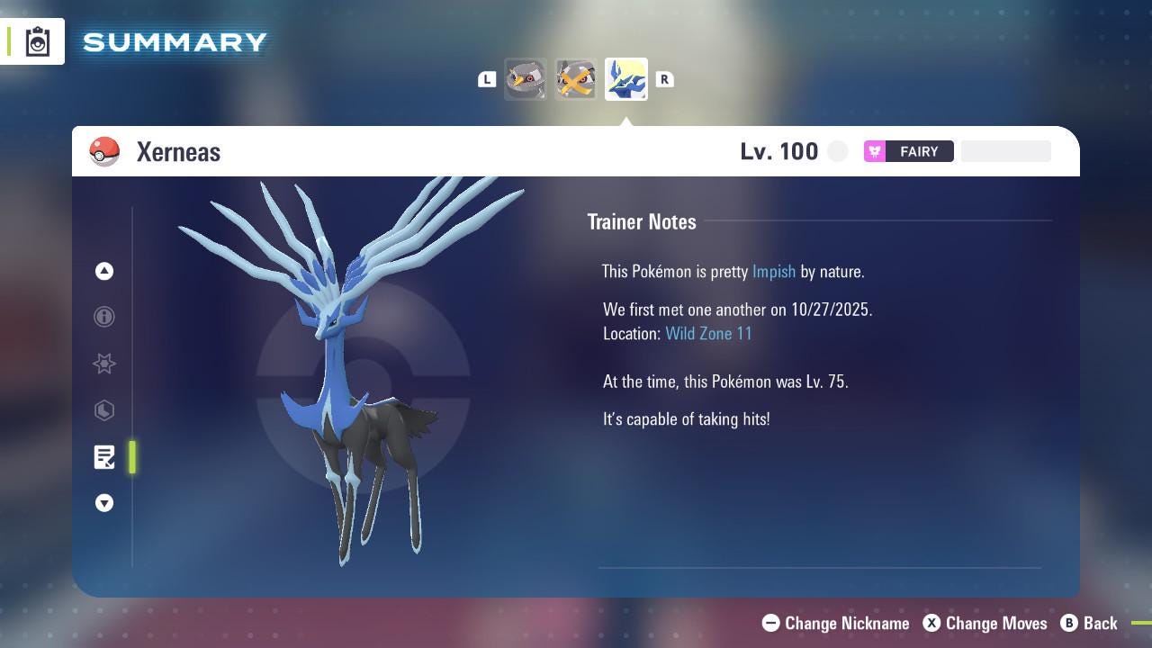 Non-Shiny 6IV XERNEAS / Pokémon Legends ZA / 6IV Pokemon / Shiny Pokemon / Competitive / Fast Trade / Pokerus / Rare Pokemon