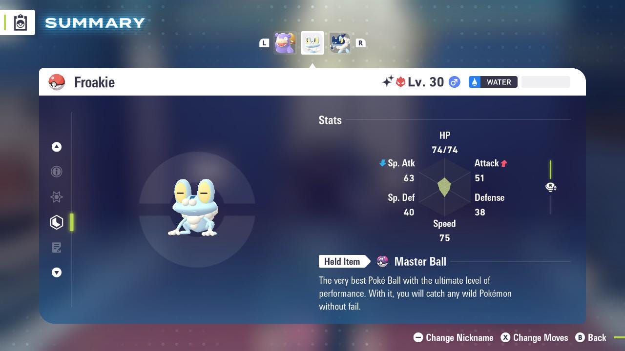 ALPHA SHINY 6IV Froakie / Pokémon Legends ZA / 6IV Pokemon / Shiny Pokemon / Competitive / Fast Trade / Pokerus / Rare Pokemon