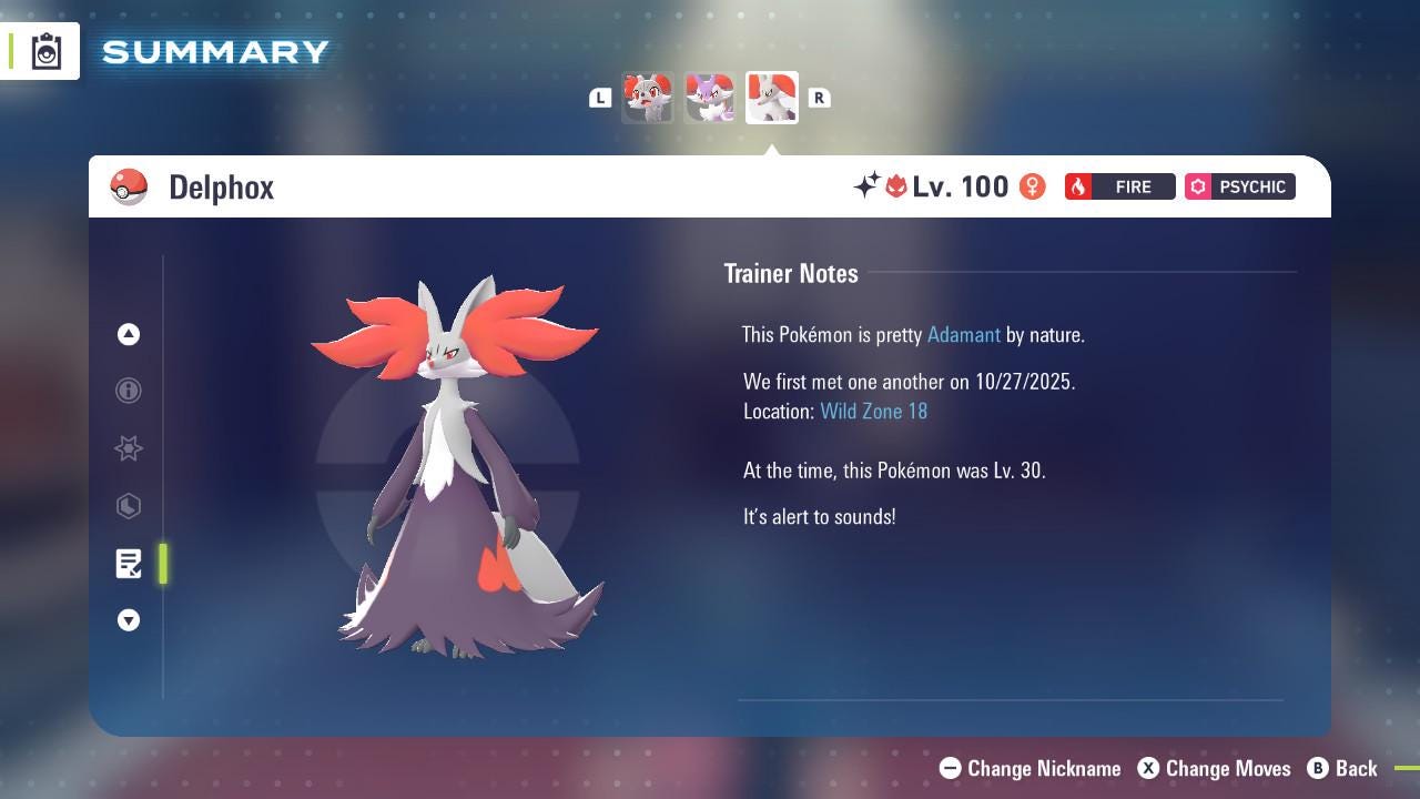 ALPHA SHINY 6IV Delphox / Pokémon Legends ZA / 6IV Pokemon / Shiny Pokemon / Competitive / Fast Trade / Pokerus / Rare Pokemon