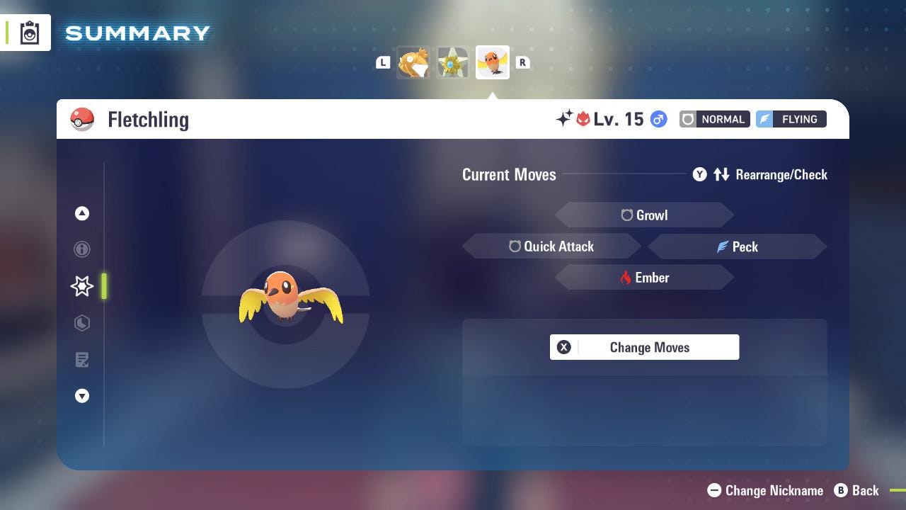 ALPHA SHINY 6IV Fletchling / Pokémon Legends ZA / 6IV Pokemon / Shiny Pokemon / Competitive / Fast Trade / Pokerus / Rare Pokemon