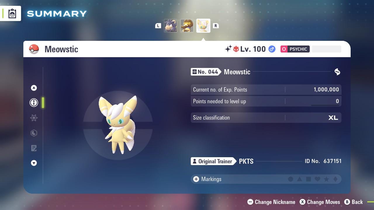ALPHA SHINY 6IV Meowstic / Pokémon Legends ZA / 6IV Pokemon / Shiny Pokemon / Competitive / Fast Trade / Pokerus / Rare Pokemon