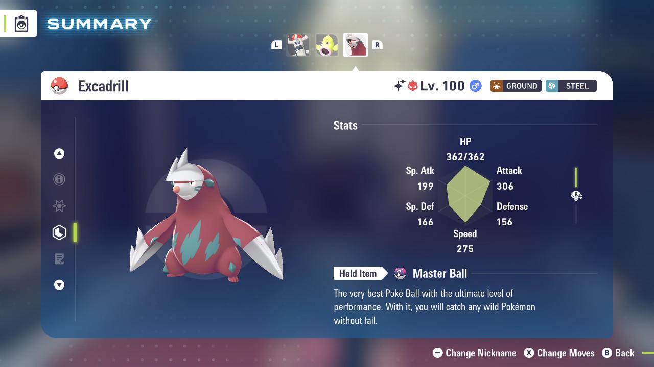 ALPHA SHINY 6IV Excadrill / Pokémon Legends ZA / 6IV Pokemon / Shiny Pokemon / Competitive / Fast Trade / Pokerus / Rare Pokemon
