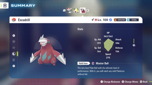 ALPHA SHINY 6IV Excadrill / Pokémon Legends ZA / 6IV Pokemon / Shiny Pokemon / Competitive / Fast Trade / Pokerus / Rare Pokemon
