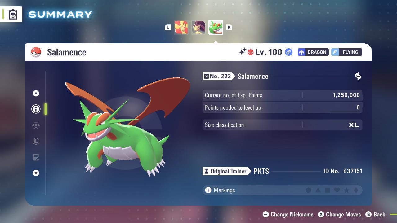 ALPHA SHINY 6IV Salamence / Pokémon Legends ZA / 6IV Pokemon / Shiny Pokemon / Competitive / Fast Trade / Pokerus / Rare Pokemon