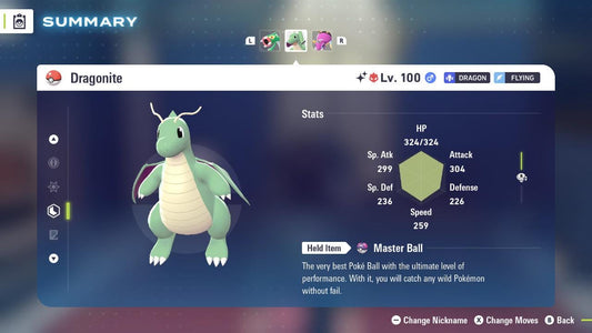 ALPHA SHINY 6IV Dragonite / Pokémon Legends ZA / 6IV Pokemon / Shiny Pokemon / Competitive / Fast Trade / Pokerus / Rare Pokemon