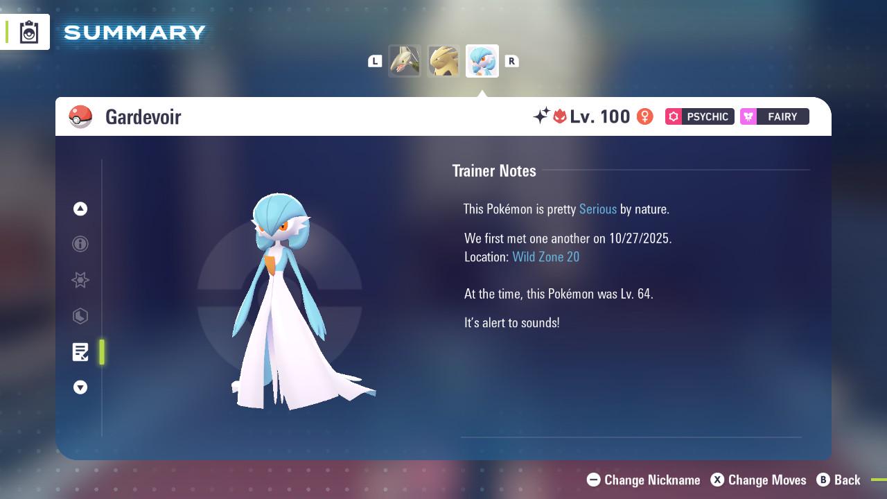 ALPHA SHINY 6IV Gardevoir / Pokémon Legends ZA / 6IV Pokemon / Shiny Pokemon / Competitive / Fast Trade / Pokerus / Rare Pokemon