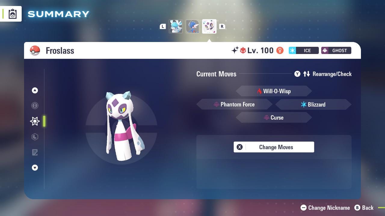 ALPHA SHINY 6IV Froslass / Pokémon Legends ZA / 6IV Pokemon / Shiny Pokemon / Competitive / Fast Trade / Pokerus / Rare Pokemon