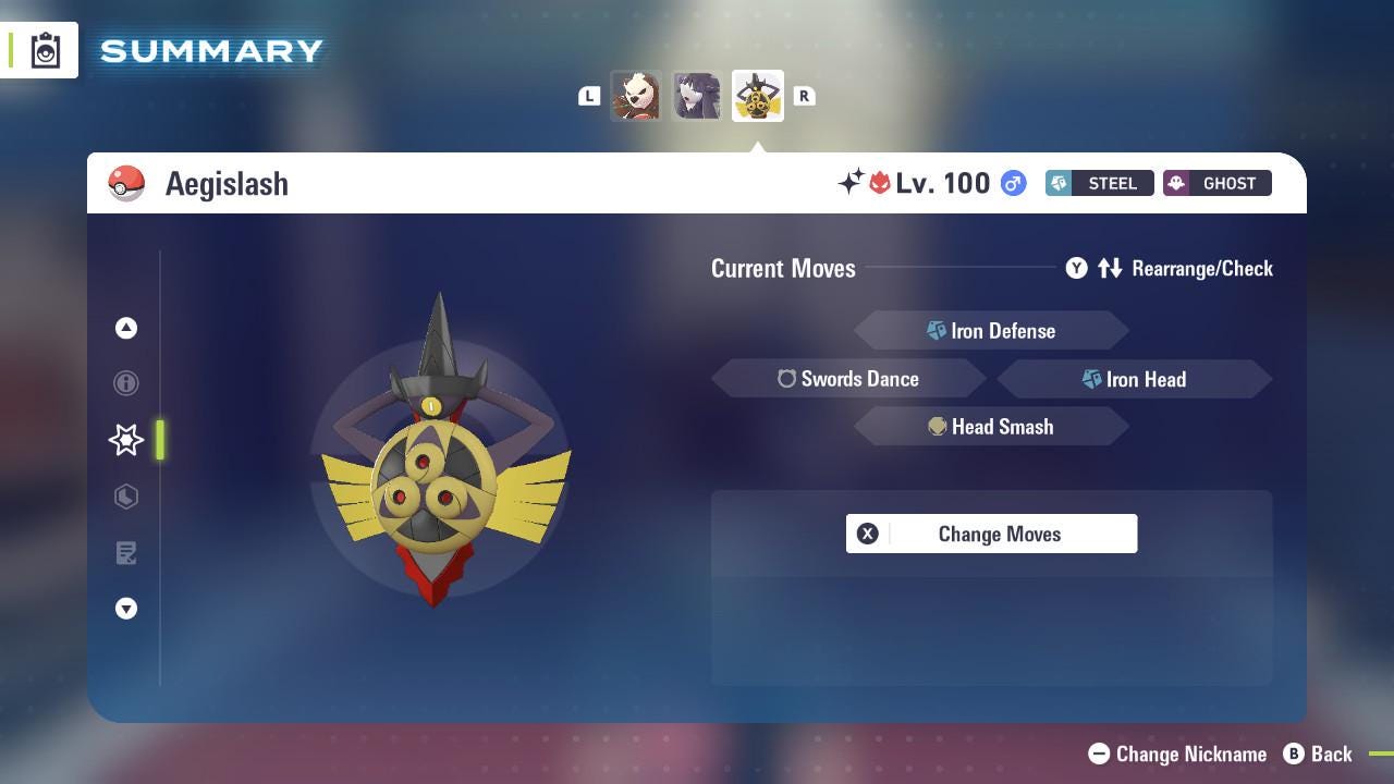 ALPHA SHINY 6IV Aegislash / Pokemon Legends Z-A / 6IV Pokemon / Shiny Pokemon / Competitive / Fast Trade / Pokerus / Rare Pokemon