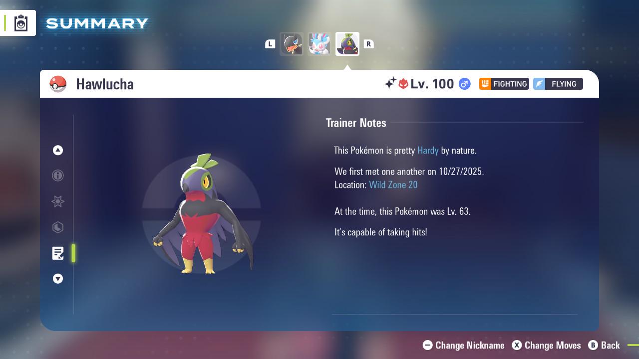 ALPHA SHINY 6IV Hawlucha / Pokémon Legends ZA / 6IV Pokemon / Shiny Pokemon / Competitive / Fast Trade / Pokerus / Rare Pokemon