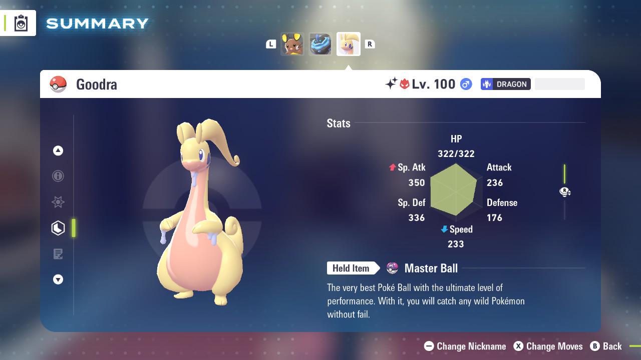 ALPHA SHINY 6IV Goodra / Pokémon Legends ZA / 6IV Pokemon / Shiny Pokemon / Competitive / Fast Trade / Pokerus / Rare Pokemon