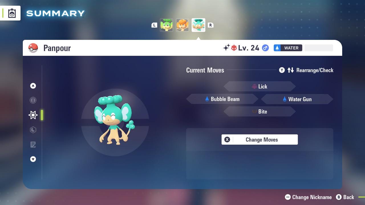 ALPHA SHINY 6IV Panpour / Pokémon Legends ZA / 6IV Pokemon / Shiny Pokemon / Competitive / Fast Trade / Pokerus / Rare Pokemon