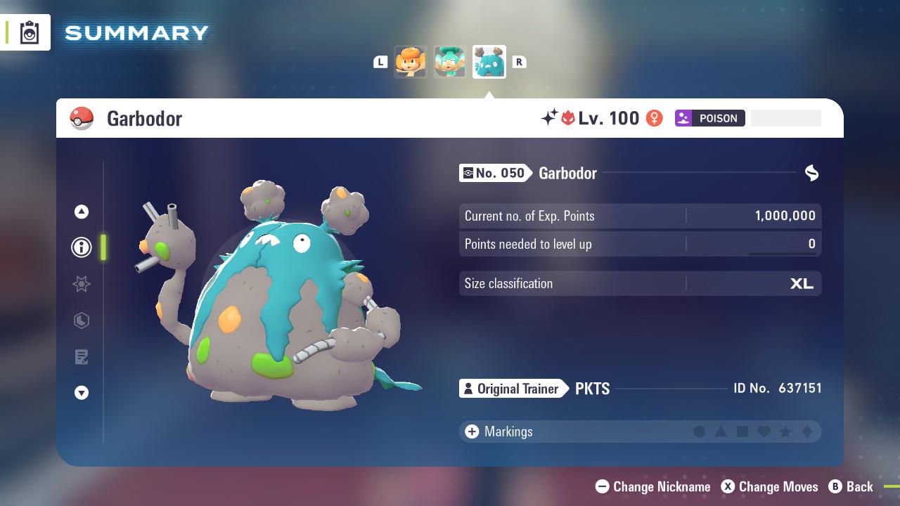 ALPHA SHINY 6IV Garbodor / Pokemon Legends Z-A / 6IV Pokemon / Shiny Pokemon / Competitive / Fast Trade / Pokerus / Rare Pokemon