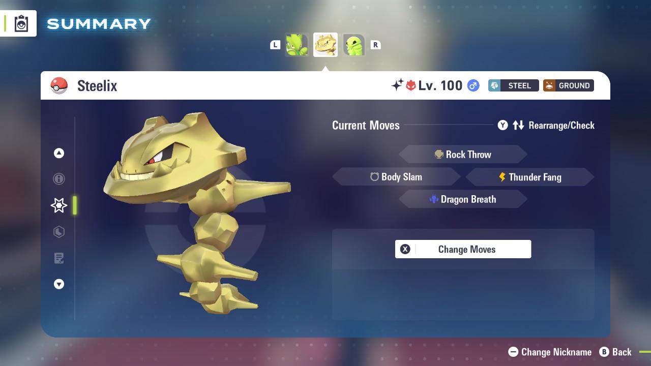 Pokemon Legends Z-A SHINY ALPHA 6IV Steelix / Competitive Set Battle Ready EV Trained / Shiny Pokemon / Customizable / Fast Trade /