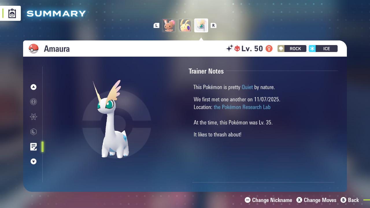 Pokemon Legends Z-A SHINY ALPHA 6IV Amaura / Competitive Set Battle Ready EV Trained / Shiny Pokemon / Customizable / Fast Trade /