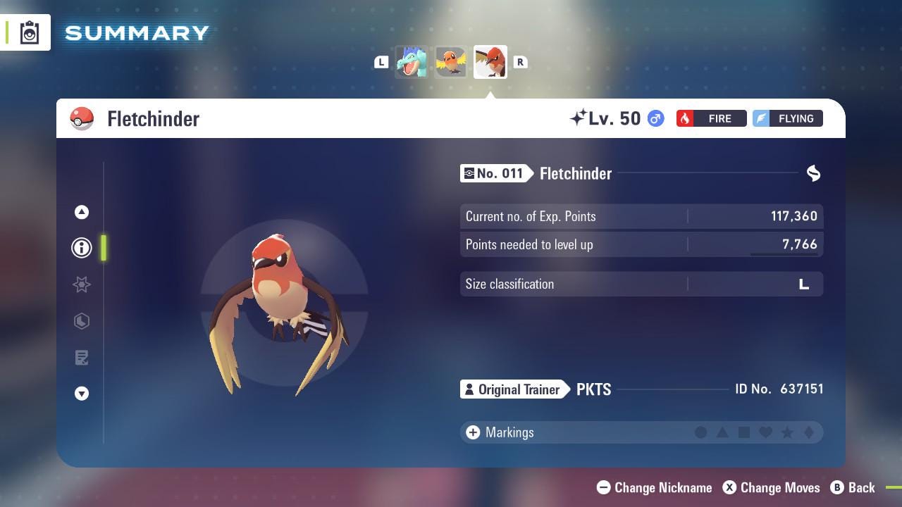 SHINY 6IV FLETCHINDER / Pokémon Legends ZA / 6IV Pokemon / Shiny Pokemon / Competitive / Fast Trade / Pokerus / Rare Pokemon