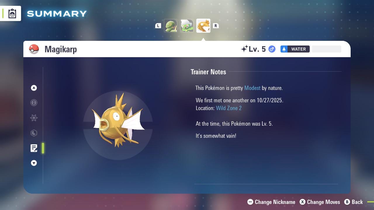 SHINY 6IV MAGIKARP / Pokémon Legends ZA / 6IV Pokemon / Shiny Pokemon / Competitive / Fast Trade / Pokerus / Rare Pokemon